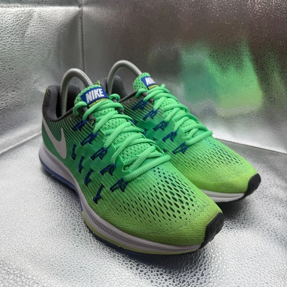 Size‎ 8 Nike Air Zoom Pegasus 33 Bright Neon Rage Green Womens Shoes 831356-301